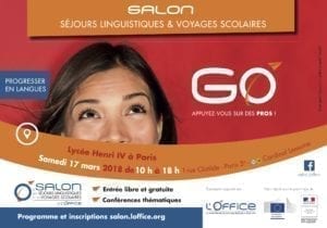Salon des séjours linguistiques et des voyages scolaires à Paris Mars 2018
