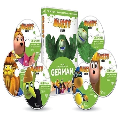 Muzzy BBC apprendre allemand pour enfants 6 DVD et Cours en ligne 3 à 10 ans