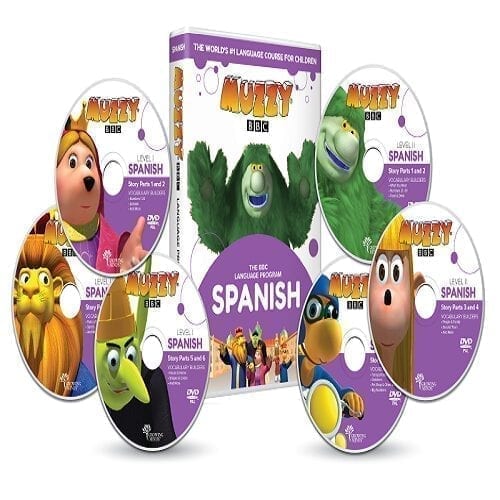 Muzzy BBC apprendre espagnol pour enfant 6 DVD et Cours en ligne 3 à 10 ans