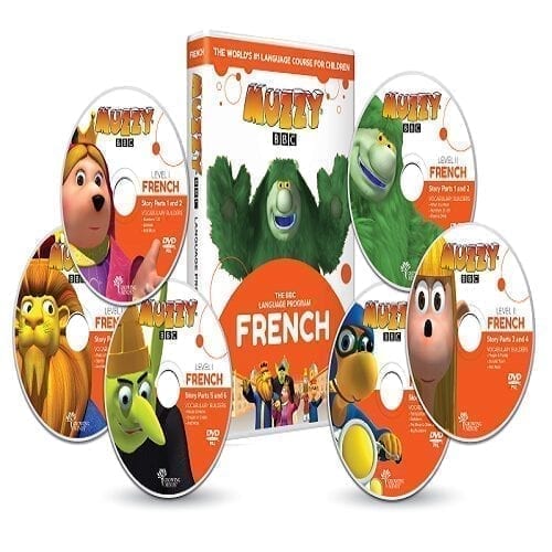 Muzzy BBC apprendre le français pour enfant 6 DVD et Cours en ligne 3 à 10 ans