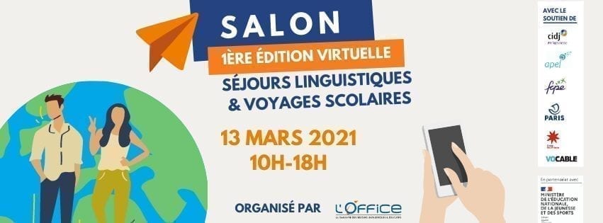 Salon virtuel des séjours linguistiques le 13 mars 2021 de L’Office