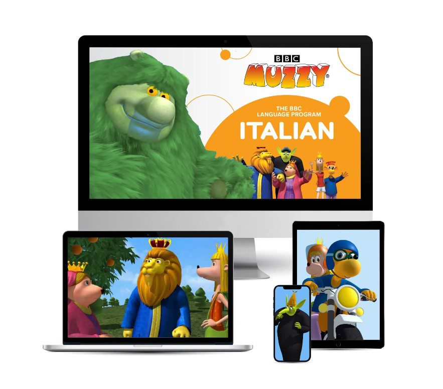 Cours d'italien en ligne pour enfants methode muzzy